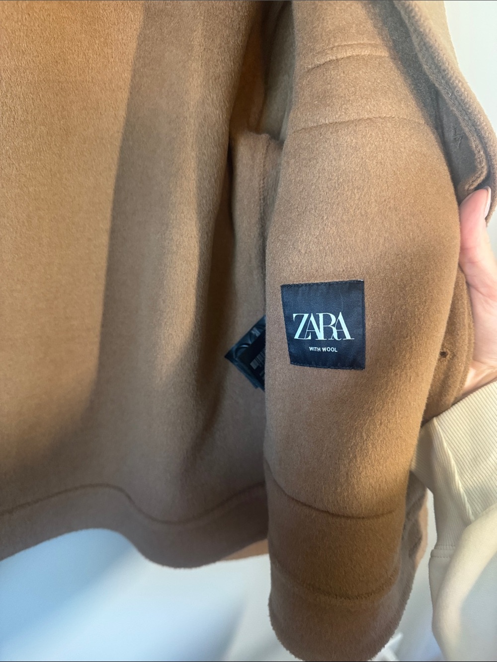 Zara Men’s Brown Wool Blend Shacket - Picture 4 of 7